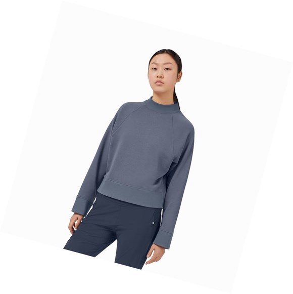 Dámské Mikiny On Crew Neck Tmavě | 7984-RQJFK