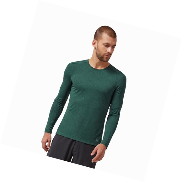 Pánské Tričko On Performance Long-T Zelene | 7930-LFGBJ